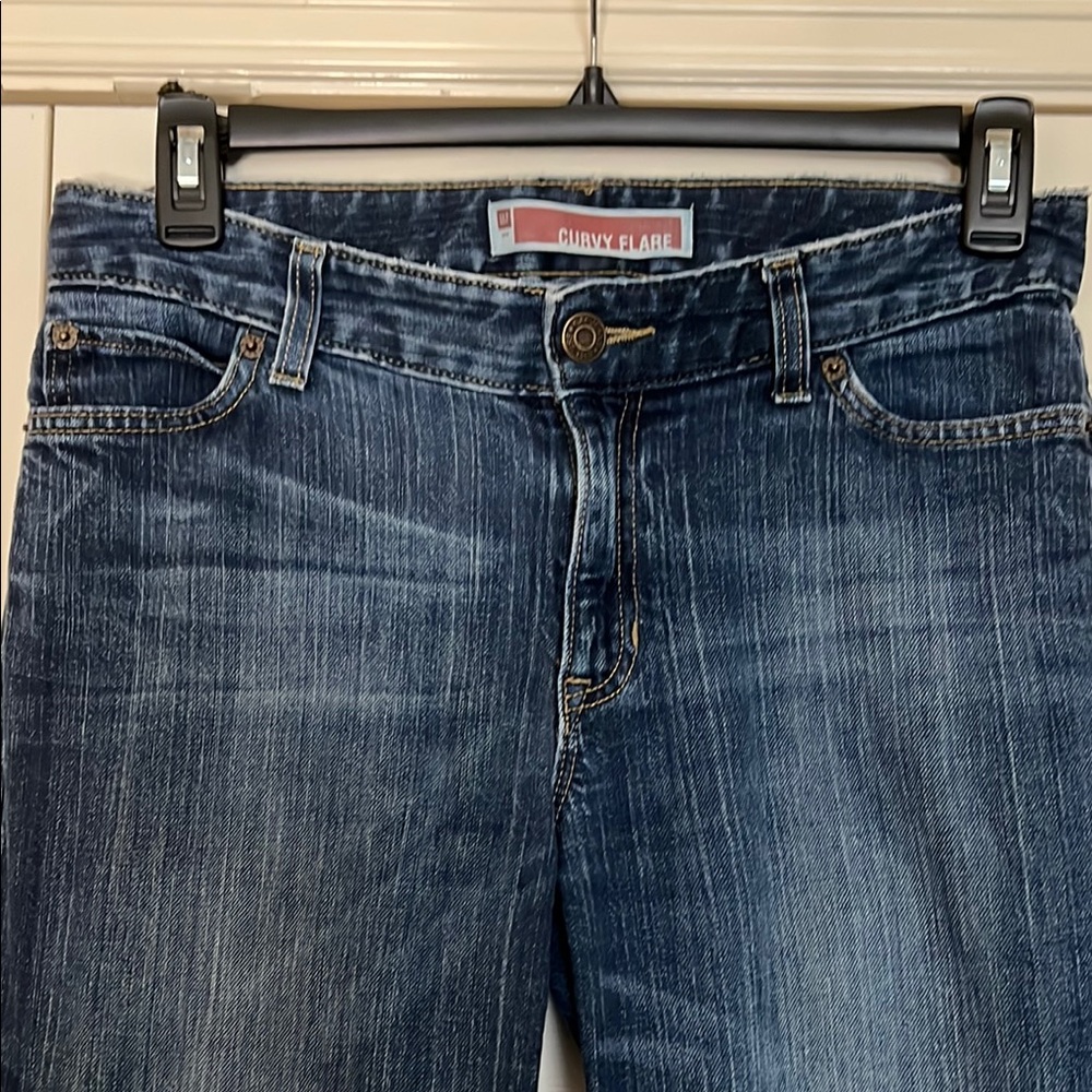 Women’s GAP Curvy Flare Denim Jeans 10 Long